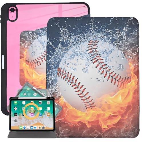 Protection iPad Air 5 10.9 coque pliable motif graphique avec rangement stylet