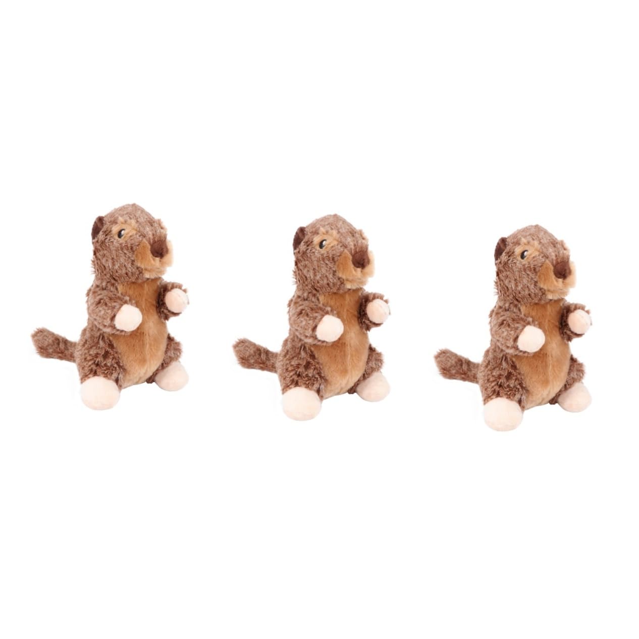 FRCOLOR 3stücke Langlebiges Plüschspielzeug Für Hunde Und Katzen Kauspielzeug Zur Zahnreinigung Mit Quietschfunktion Für Welpen Und Kleine Tiere Strapazierfähig Und Sicher Für