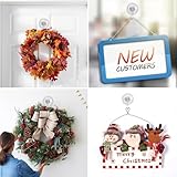 GlobaLink Suction Hooks, Clear Reusable Heavy Duty 3KG Vacuum Suction Cup Hooks, Plastic Suction Hanger Vacuum Seamless Sucker Hook for Bathroom Kitchen Window Bags Coats Xmas Wreath, 2 Pack - Image 6