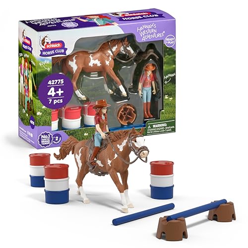 Schleich Horse Club L’Aventure Western de Hannah 42775 kit équitation cheval et accessoires