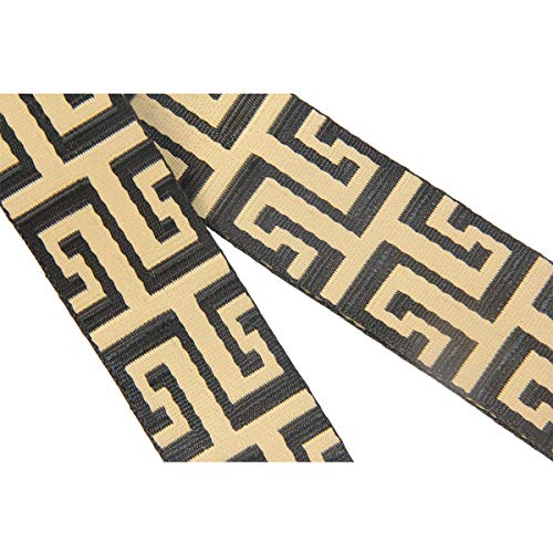 Duwi Wide Purse Strap Multicolor Striped Guitar Style Strap Adjustable Canvas Crossbody Bag Strap4