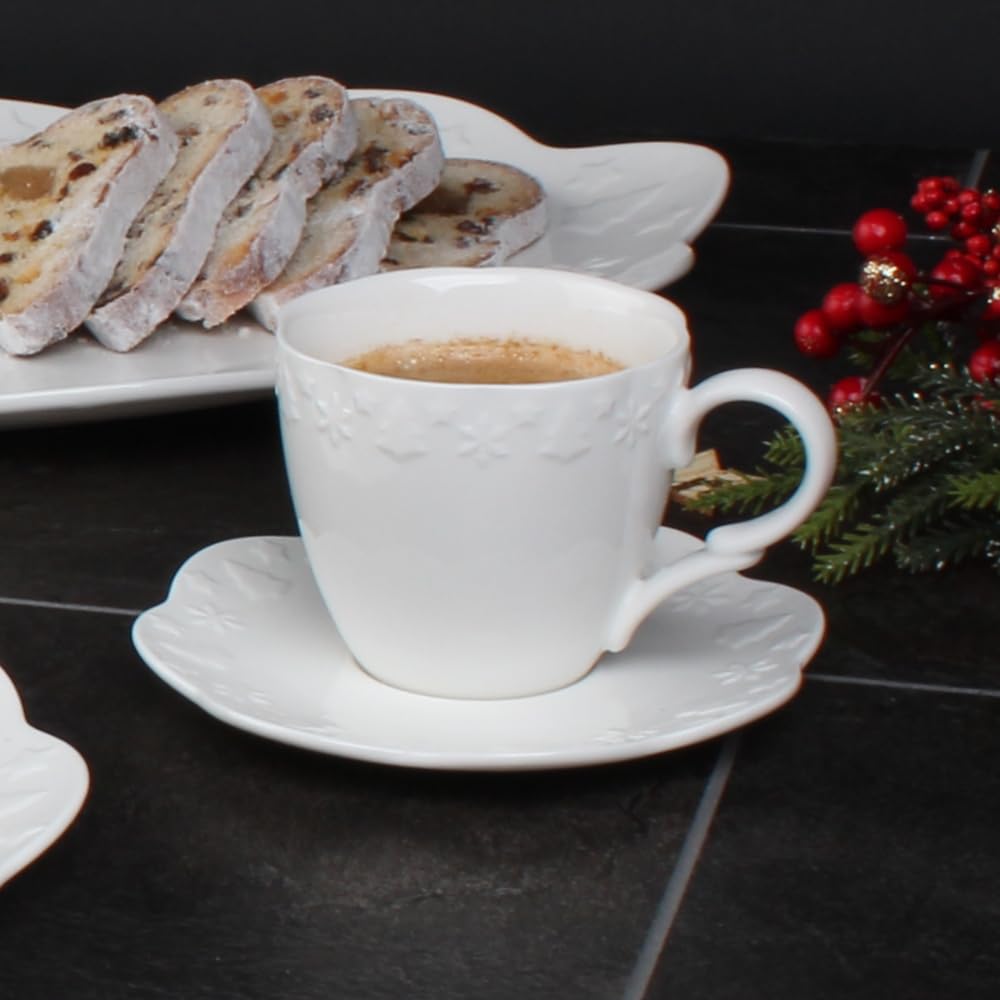 Lot De 2 Assiettes De Service Holst Porzellan Anna - 0,22 L, Porcelaine, Idéal Petit-déjeuner/en-cas - 2