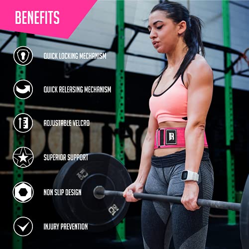 Rimsports Quick Locking Weight Lifting Belt Premium Lifting Belt For Weightlifting And Powerlifting Heavy Duty Weight Belt For Functional Fitness Perfect Weightlifting Belts For Men And Women #TOP3