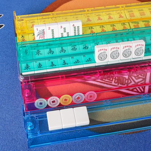 American Mahjong Game Set, 166 piezas, completo miniatura 6