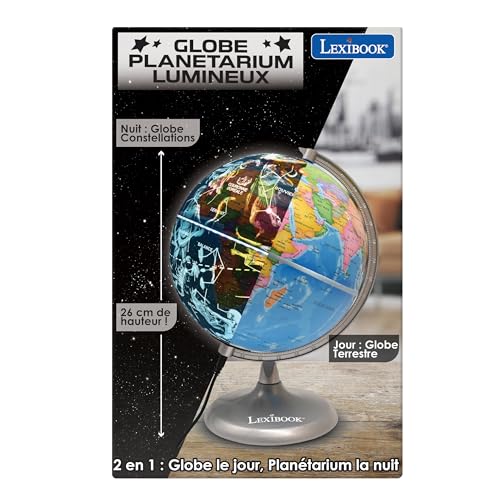 Globe STEM Lexibook NLJ185FR carte des constellations et globe terrestre interactif