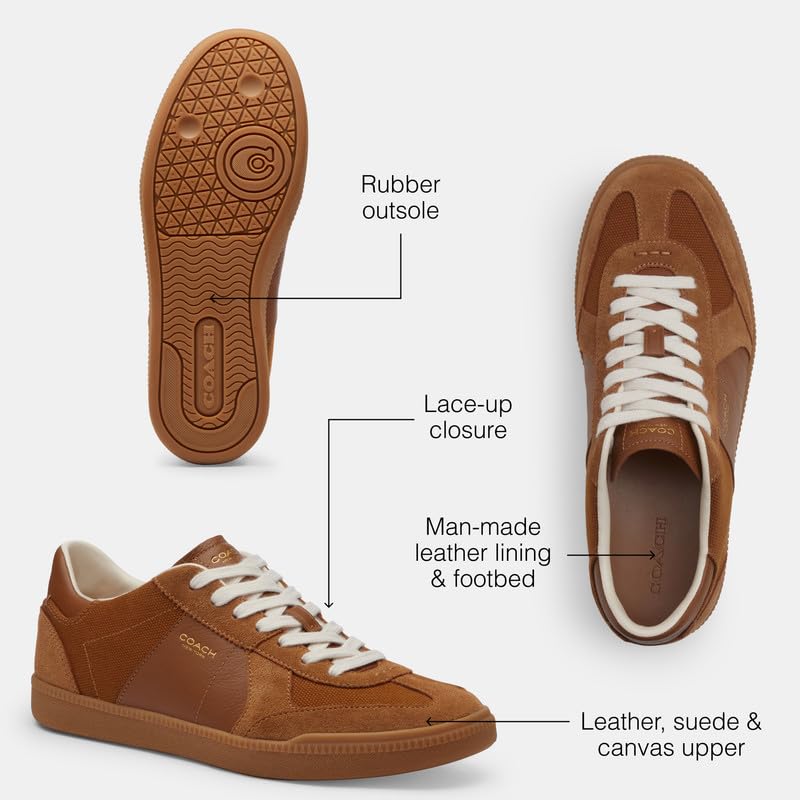 Coach Women's Ellis Sneaker, Shadow Brown, 6.53