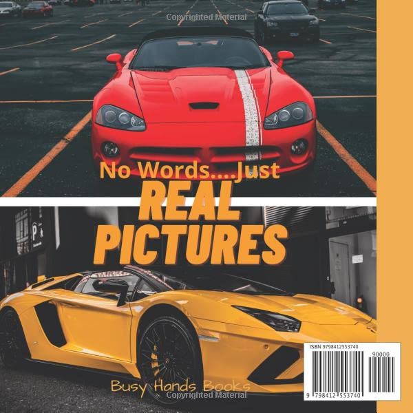 Toddler Books About Sports Cars Wordless Picture Books for Toddlers with Real Pictures: Car Book for Toddlers and Preschoolers: Picture Book with Real Photos: Gift for Kids Who Love Cars - Image 2
