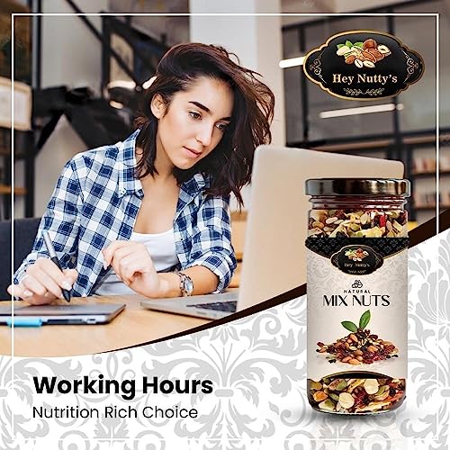 Image of Hey Nutty's Natural Mixnut (Dry Fruits and Seeds) Absolute Health Nut & Fiber SuperMix 250gm