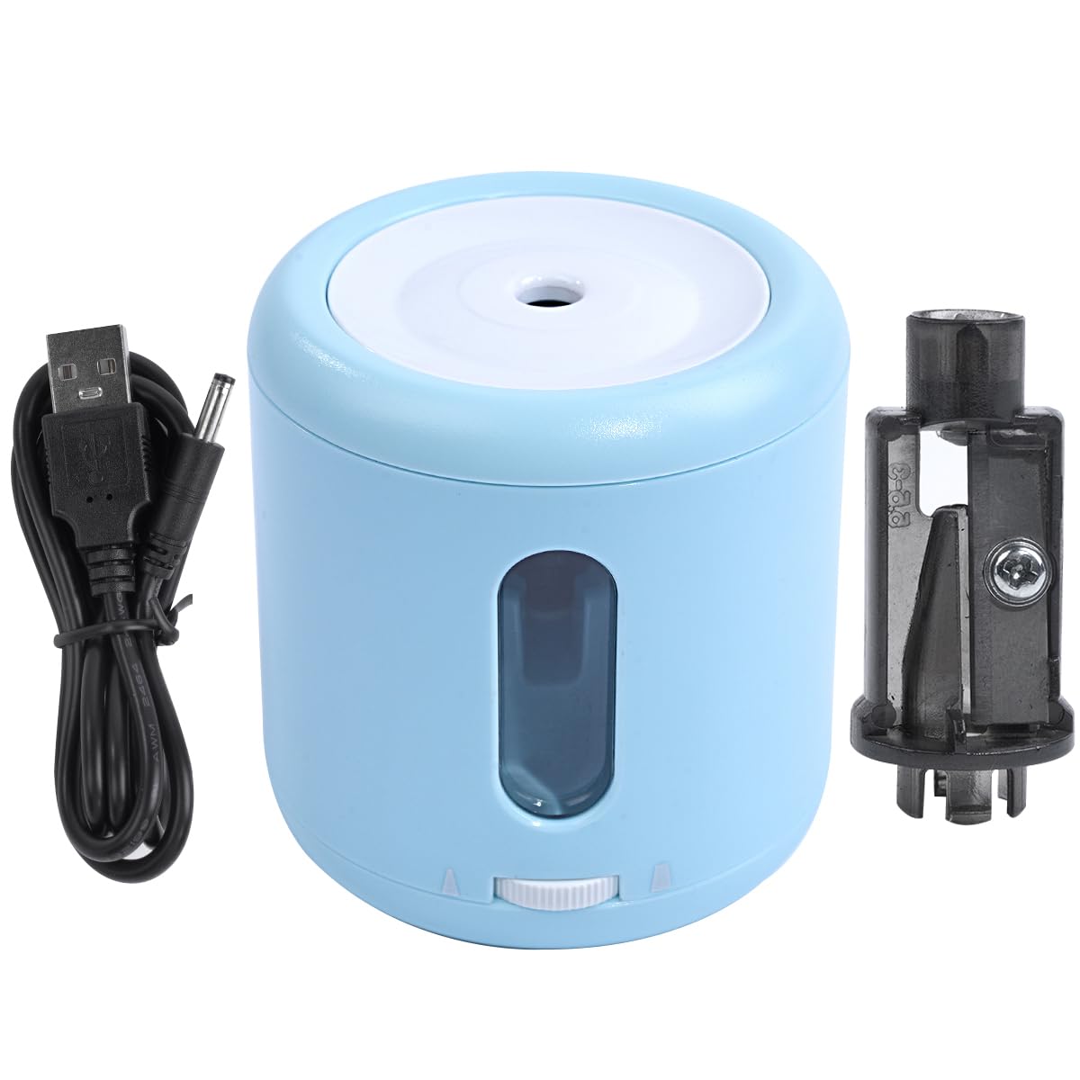 Namvo Electric Pencil Sharpener, Sharpener Diameter 6-8mm, USB or Battery Operated, Automatic Pencil Sharpener for School, Home etc.
