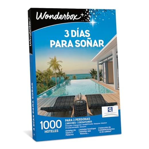 WONDERBOX Caja Regalo - Tres DÍAS para SOÑAR - 1.700 hoteles para Dos Personas