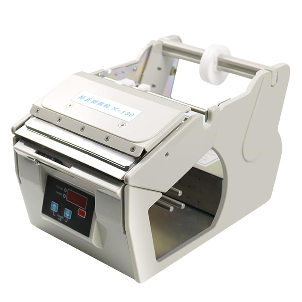 Distributore Automatico di Etichette, Macchina Spela-Etichette A Controllo Digitale da 5-180 Mm, Lunghezza E velocità Regolabili, per Etichette A Fila Singola/Multi-Fila