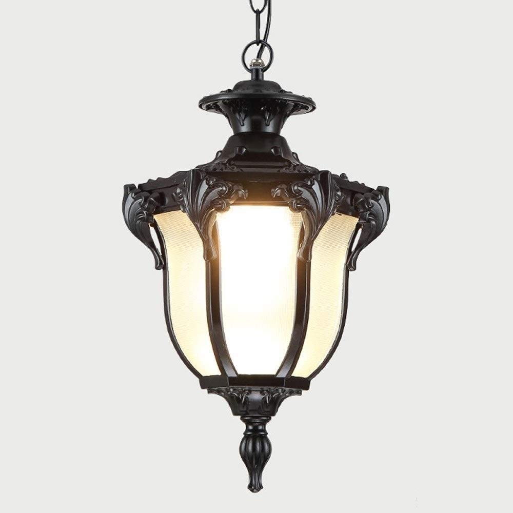 Lámpara colgante de exterior retro para cenas en el jardín y porches con encanto