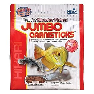 Hikari Tropical Jumbo Carnisticks Fish Food, 17.6 oz (500g)