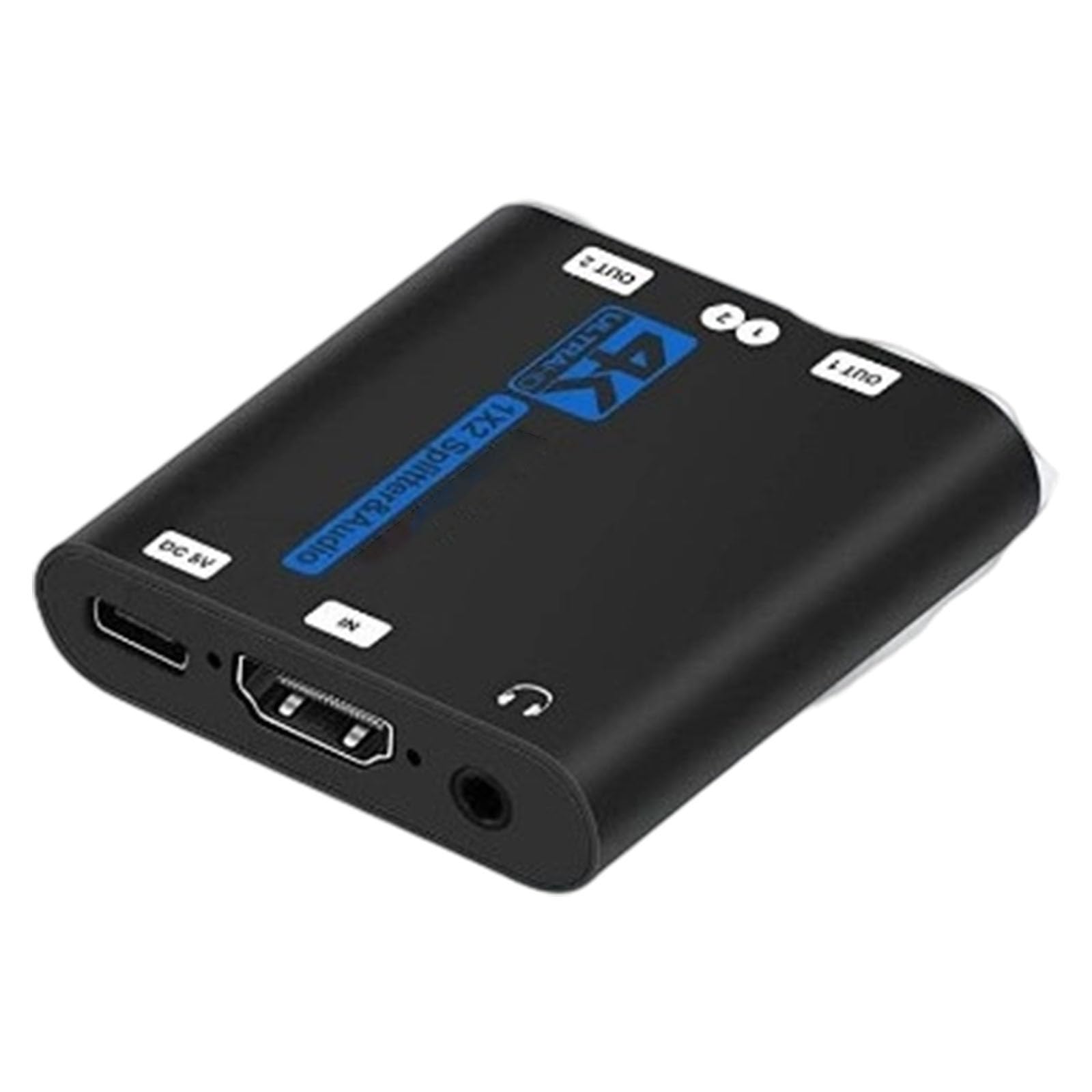 Kalttoy Multiple Device High Resolution Multimedia Interfaces Splitter 1X2 Supports High Resolution 4K60hz Video And Digital Sound Output For Projectors And Consoles