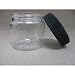 24 PET Plastic 2 Oz Empty Clear Containers Cosmetic Jar Cap Creams Makeup Travel