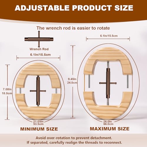 Image of Hat Stretcher, Cowboy Hat Stretcher for Fitted Hats, Hats Jack with Wrench, Extender Widener for Men Cowboy Baseball Caps