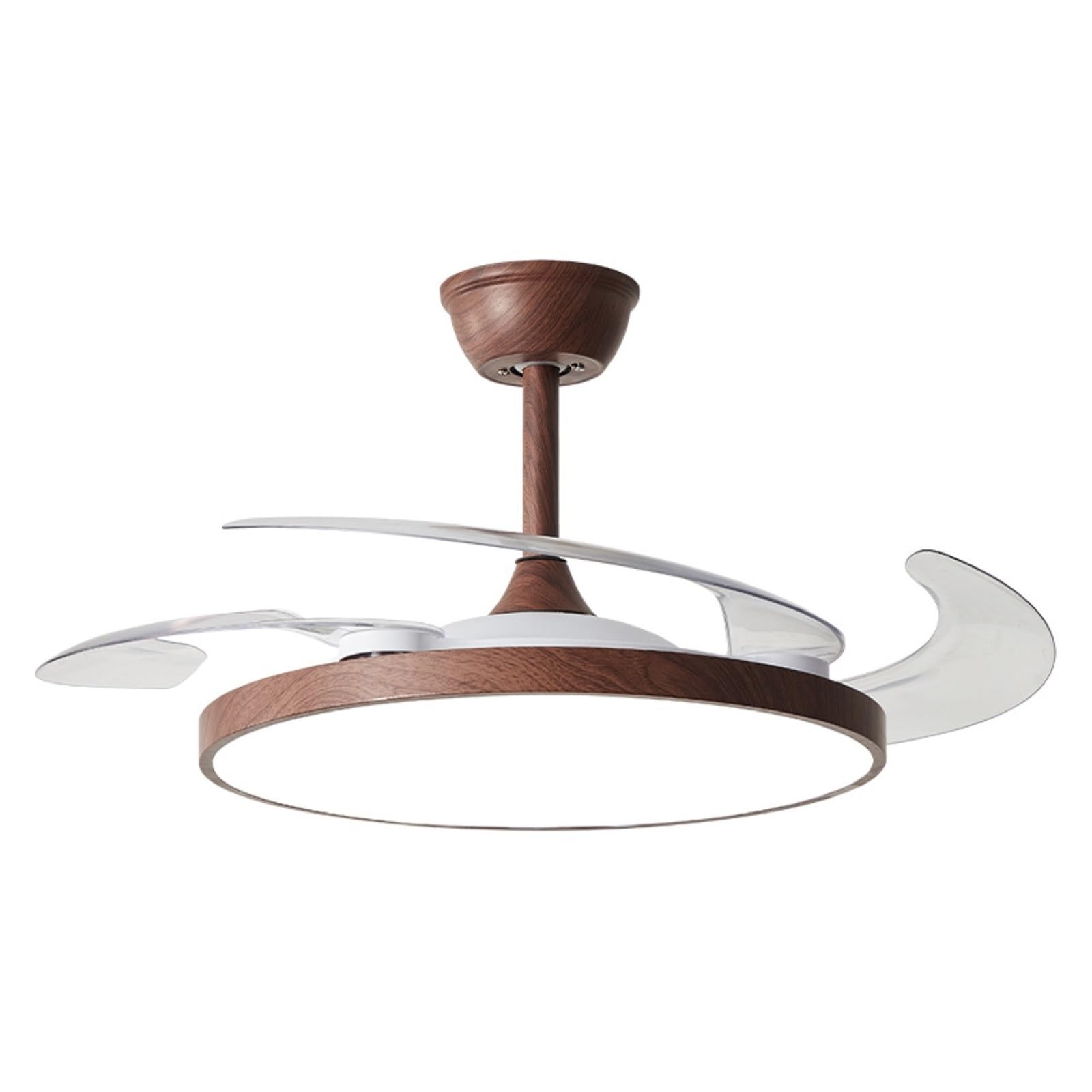 ERETYRET Invisible Fan Light Integrated Restaurant Bedroom Living Room Ceiling Frequency Conversion Retro Quiet Cooling