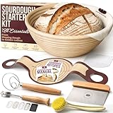 Superbaking Sourdough Starter Kit, 9" Ro...