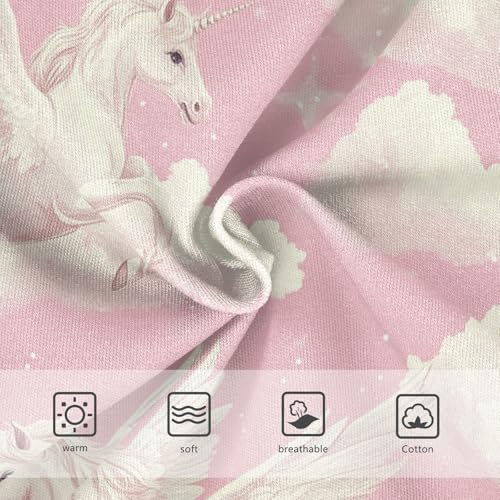 Winged Unicorns Girls' Underwear Cotton Clouds Girls Briefs Soft Toddler Underwear 2T3