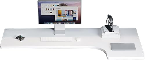 Escritorio esquinero en forma de L montado en la pared, mesa de esquina flotante para laptop, escritorio plegable para estudio, dormitorio, baño o disponible en Yaxa Peru