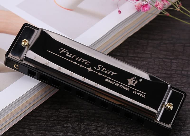 Harmonica Harmonica à 10 trous harpe orgue ARPA avec boîtier instrument grimpeur Organisation C Tone blues harmonica… - Les Beatles, Paul McCartney, John Lennon, RIngo Starr, George Harrison Harmonica Harmonica à 10 trous harpe orgue ARPA avec boîtier instrument grimpeur Organisation C Tone blues harmonica… – Image 3