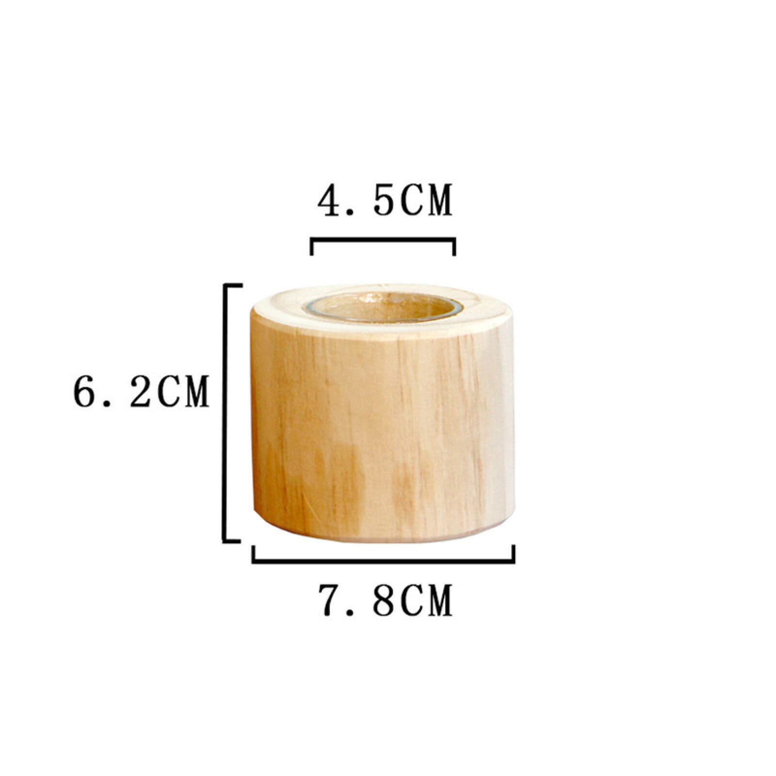 Candeliere Candelabri Candelabro Candelieri Porta Candele Portacandele in Legno Semplice Stile Nordico Moderno Portacandele da Tavolo Portacandele Decorazioni Natalizie,Piccolo