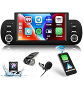 Hikity Android Autoradio voor FIAT Panda 2013-2020 met Wireless Carplay Android Auto, 6.2" Touch ...