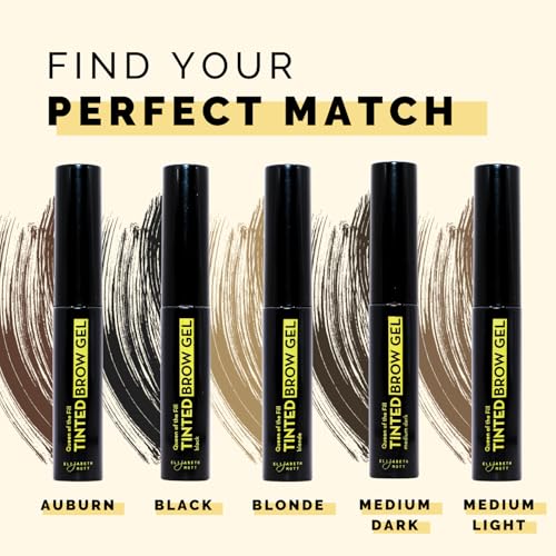 Image of Elizabeth Mott Queen of the Fill Tinted Eyebrow Gel - Blonde, 4g | Brow Filler for Fuller Looking Brows, Covers Grays, Water-Resistant, Smudge-Proof, Cruelty-Free, Blonde Shade
