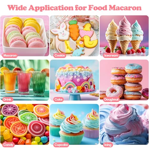 Image of Gel Food Coloring 12 Colors Set for Cake Decorating,Cherrysea Edible Food Dye for Halloween Baking Royal Icing Cookie Supplies Gluten Free Food Grade Food Coloring Gel Kits, 0.25 Fl. Oz /Bottles