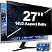 Mamol 27 Zoll Monitor Blickschutzfilter Anti-Blaulichtfilter, Abnehmbarer Sichtschutz Anti Blaulicht Blendschutz Displayschutz für 27" Zoll 16:9 Blickschutzfolie