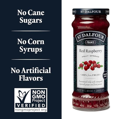 (1) - St Dalfour 31265 Red Raspberry 100 Percent Fruit Conserve
