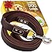 ADITYNA Leather Dog Leash 6 Foot x 3/4 inch - Soft and Strong Leather Leash for Large and Medium Dogs - Dog Training Leash (Brown)