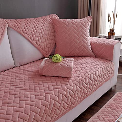 Protector de sofá para sala de estar familiar de terciopelo suave 7