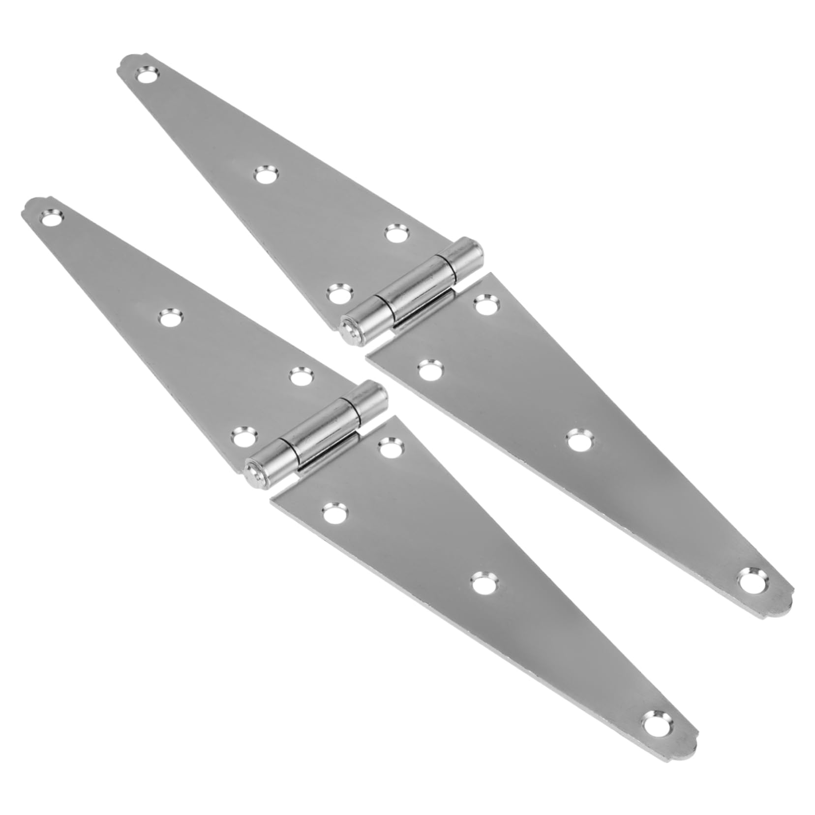 2 Pezzi Cerniere a Cinghia Pesanti in Ferro Zincato 200mm per Porte e Armadi Uso Gravoso Resistente e Portatile per Cancelli Esterni