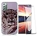 SEEYA Coque et Verre Trempé pour Samsung Galaxy Note 20, Coque Silicone Léopard Souple Etui Housse Arriere Bumper + Ecran Protecteur Film Kit de Protection Integrale pour Samsung Galaxy Note 20