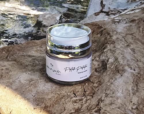 Plan of Youth Miami Peptide Perfection Beauty Cream - Multi Peptides, Squalane, Hyaluronic Acid and Plant Oils for Plumped, Firmer and Glowing Skin (30g)