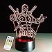 3D Lamp Deadpool Remote Control Best Gift For boys Acrylic Table Night light Furniture Decorative colorful 7 color change household Home Accessories