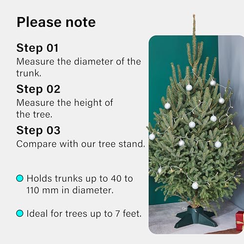 Christmas Tree Stand with Reservoir Fits Trees up To 2.1M Real Xmas Tree Stand Christmas Tree Base With Removable Legs Xmas Tree Holder For Home & Office Maximum 7ft Christmas Trees Green - Image 3