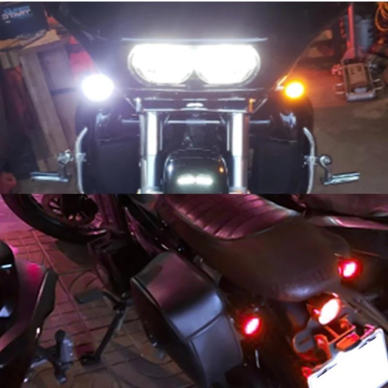 Feux de signalisation de moto LED clignotants anti-vibration pour Softail