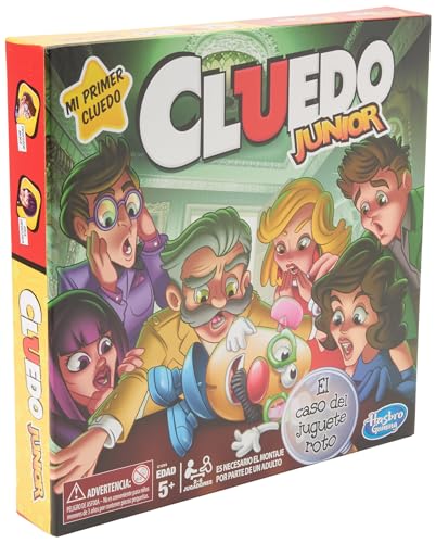 Hasbro Gaming, Cluedo Junior, Juegos de Detectives para Fiestas,