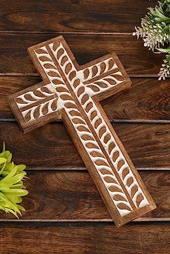 Cruz de madera de mango NIRMAN un regalo de fe y protección para el nuevo hogar 5