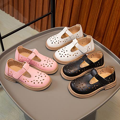 Toddler Baby Kid Girl Boy Sandals Leather Non Slip Sandals Outdoor Breathable Sandals Summer Autumn (Red, 13.5 Big Kids)2