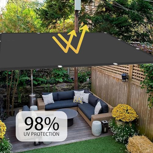 Filet d'ombrage avec œillets 3.5x5m bâche polyester pergola