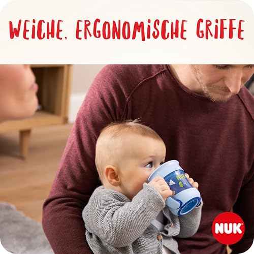 NUK Magic Cup & Mini Magic Cup Trinklernbecher Duo-Set | auslaufsicherer 360°-Trinkrand | 6+ Monate | auslaufsicher | 160 ml & 230 ml | mint – Ansicht 6