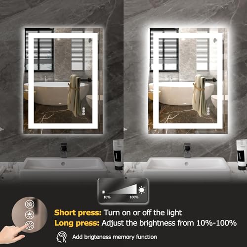 LED-Bathroom-Mirror-with-Lights-24x-32-Wall-Vanity-LED-Mirror-Stepless-DimmableDouble-Front-and-BacklightAnti-FogMemory-Smart-Mirror-for-Bathroom