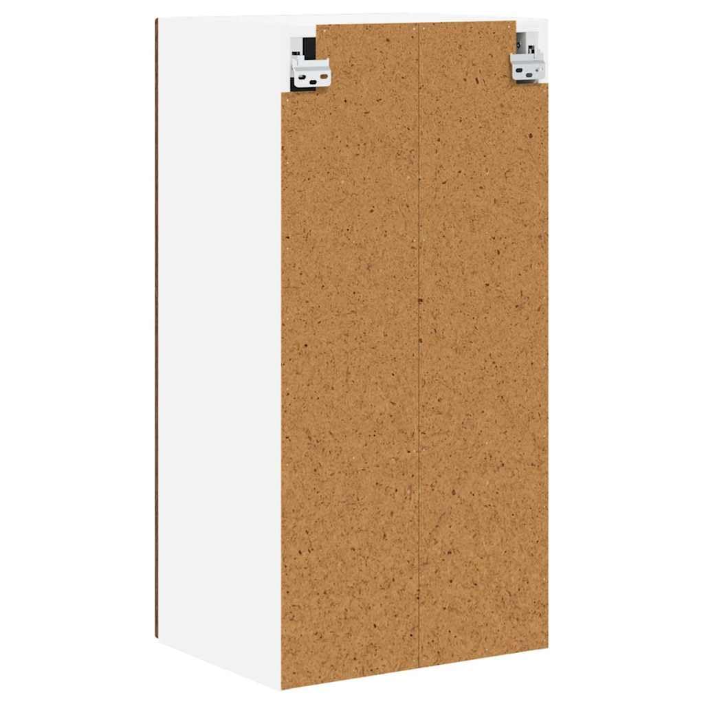 Küchen-Wandschrank, Küchenhängeschrank aus Holzwerkstoff in Braun Eichen-Optik, 40 x 31 x 80 cm, Hängeschrank mit 2 Türen und 3 Regalfächern für Moderne Küchenorganisation