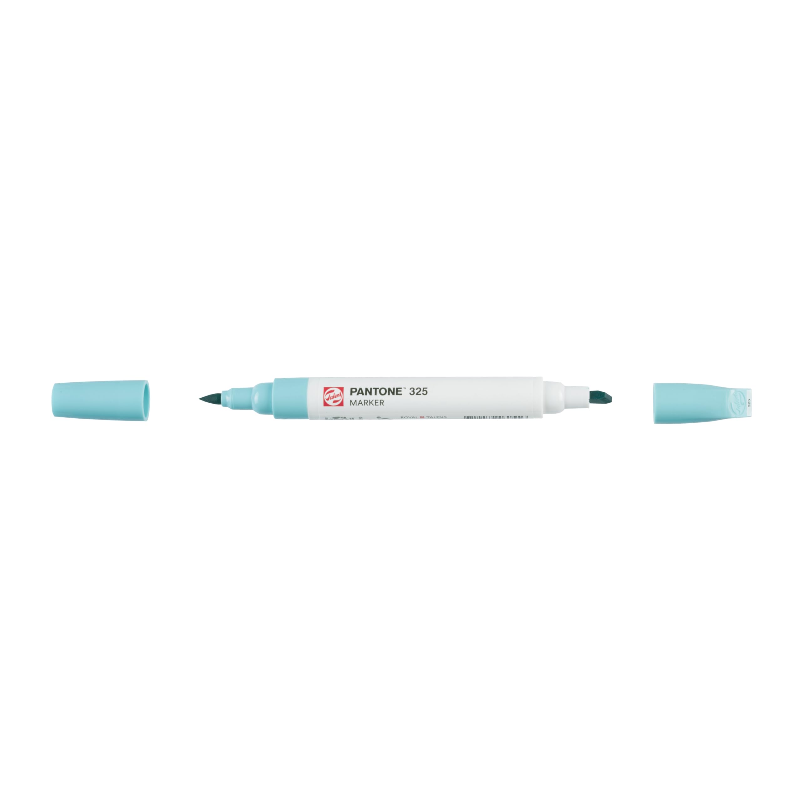 Talens | Pantone Marker 325 | Dual-Tip Pen with Brush and Chisel Nib | Water-Based, Pigmented Ink in 108 Pantone Colors