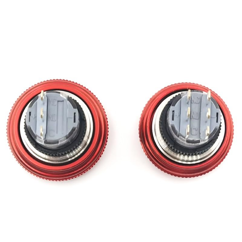 Rotation Stop Button Metal Emergency Switch Brake 16/19/22mm with Plug-in Base 1Pcs(16MM Type E,1NO1NC)