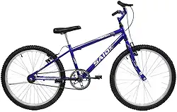 Bicicleta Aro 24 Bike Sem Marchas Feminina e Masculina Saidx Premium, Quadro em Aço, Freio V-Brake