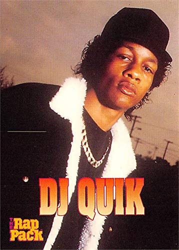DJ Quik trading card (Hip Hop, David Marvin Blake) 1991 Rap Pack